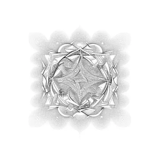 Fractal using "not greater than" symbol tattoo design idea