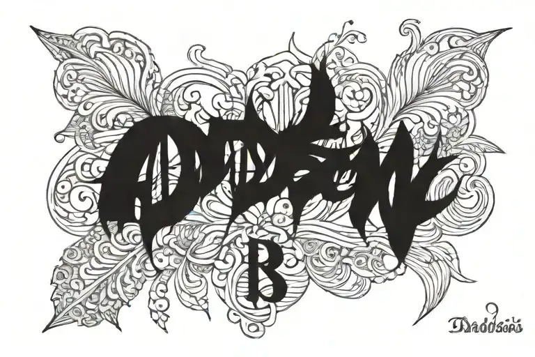 write the words addison remi griffiths with the date under 29/08/24 tattoo design idea