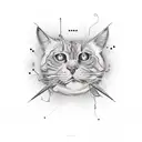 "I see the strings that control the future" upper arm contains eye tattoo design idea