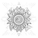 boho flowers chickens ducks hippy sunshine survivor strong tattoo design idea