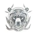 bear claw  tattoo design idea