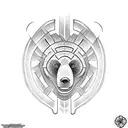 bear claw  tattoo design idea