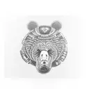 bear claw  tattoo design idea