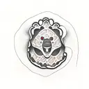 bear paw  tattoo design idea