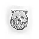 bear paw  tattoo design idea