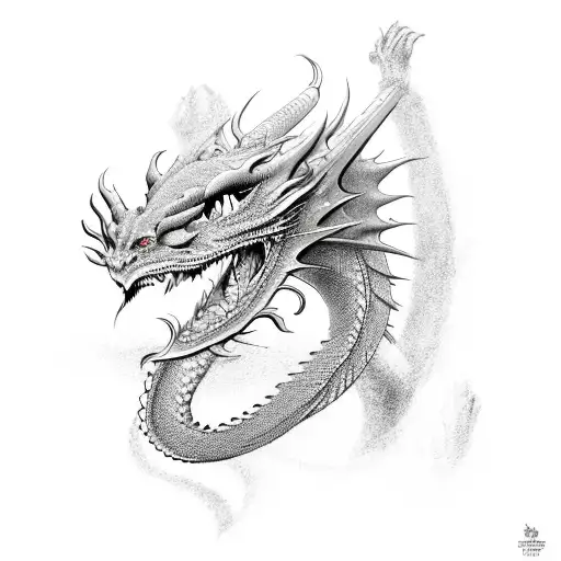 Dragon avatar tattoo design idea
