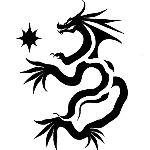 Dragon avatar tattoo design idea