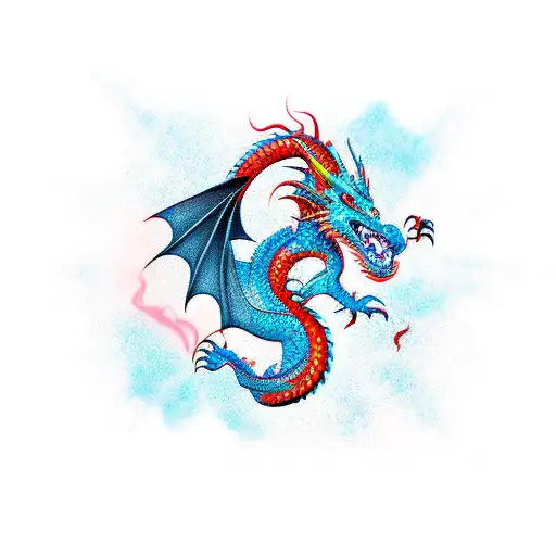 Dragon avatar tattoo design idea