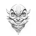 Sukuna Smile tattoo Jujutsu kaisen tattoo design idea