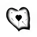 Fear is the unknown atomically correct heart tattoo design idea