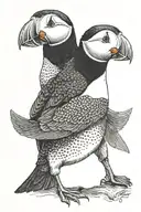 puffin tattoo design idea