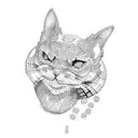 vietnamese plastic chair tattoo design idea