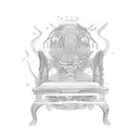 vietnamese plastic chair tattoo design idea