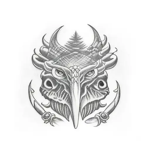 ecuador, diablo huma, condor tattoo design idea