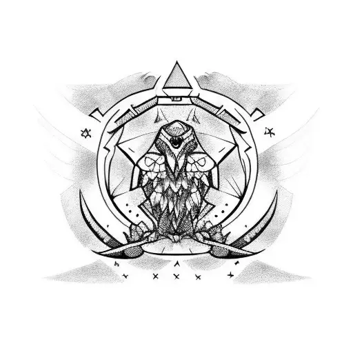 ecuador, diablo huma, condor tattoo design idea