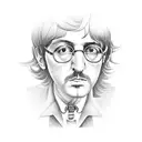 Beatles, black bird  tattoo design idea