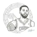 Stephen curry night night tattoo design idea