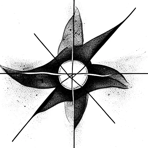 hydrogen atom tattoo design idea