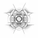 hydrogen atom tattoo design idea