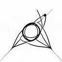 hydrogen atom tattoo design idea