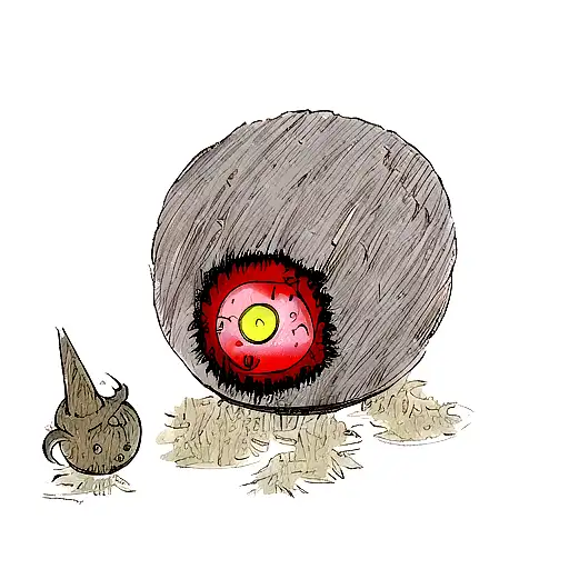 Guts from berserk with behelit and sacrifice mark tattoo design idea