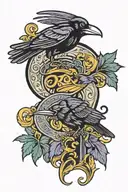 Baltimore word tat with orioles and ravens logo in the letter "O" in Baltimore and "R" in Baltimore  tattoo design idea
