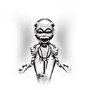 evil puppeteer pulling strings attached to skin of human marionette in agony  tattoo design idea