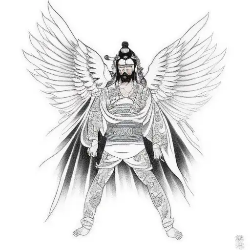 angel Gabriel tattoo design idea