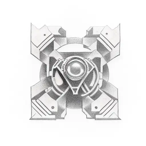 A tattoo of a video game controller morphing into a set of prison bars, symbolizing the balance between work and play tattoo design idea