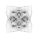 A shoulder piece featuring a symmetrical arrangement of hexagonal honeycomb cells, with each cell containing a different symbol representing the client's interests and hobbies. tattoo design idea