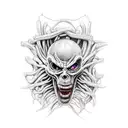 haceme el diseño de la hallucigenia de attack on titan para la espalda tattoo design idea