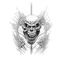 haceme el diseño de la hallucigenia de attack on titan para la espalda tattoo design idea