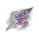 confederate flag redneck  tattoo design idea