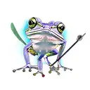 frog , sword , japanese tattoo design idea