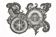 psalm 23:4 tattoo design idea