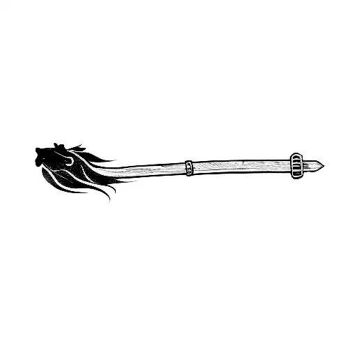 lion facw with scar as a handle tattoo design idea