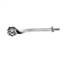 lion facw with scar  tattoo design idea