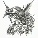female electrical engineer tattoo design idea