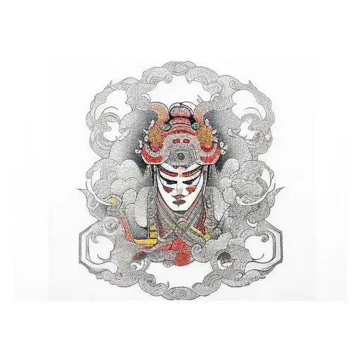 Meditation self-love masculine tattoo design idea