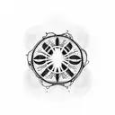 Meditation, peace, self-love for men tattoo design idea