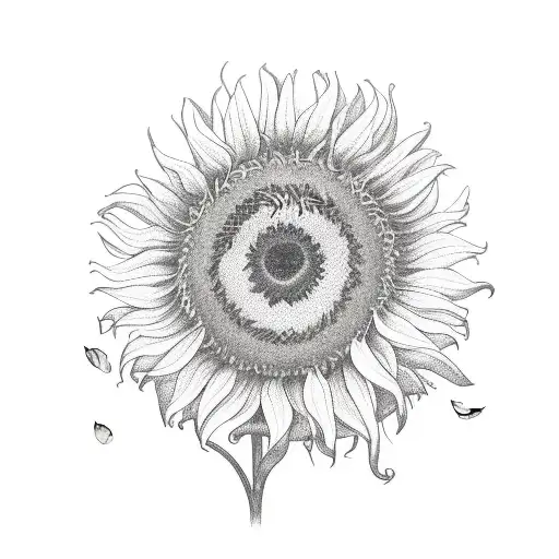 ai image Design of a tattoo 12 inches Long for the upper arm with a mason jar sunflowers and firefly bug tattoo design idea