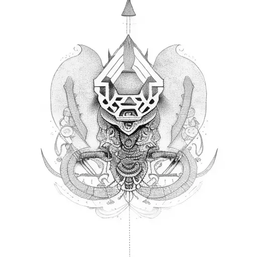 cajun and mindful tattoo design idea