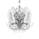 cajun and mindful tattoo design idea