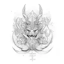 cajun and mindful tattoo design idea