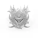 cajun and mindful tattoo design idea