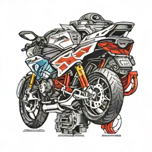 bmw m4 inside tattoo design idea