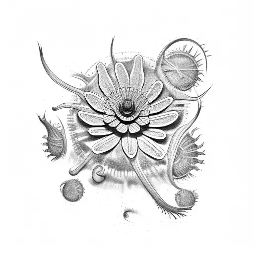 venus flytrap tattoo design idea