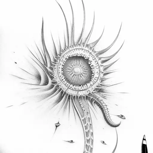 venus flytrap tattoo design idea
