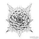 long venus flytrap tattoo design idea