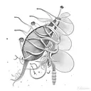 long venus flytrap tattoo design idea